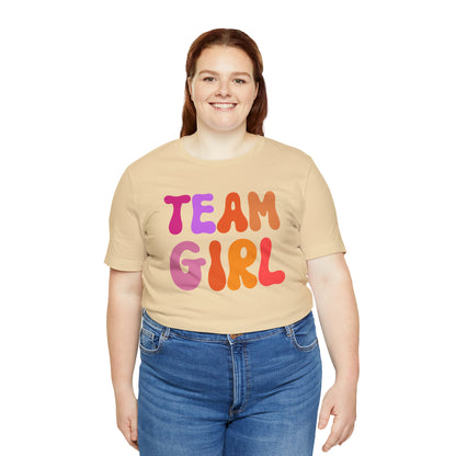 Team Girl Shirt for Gender Reveal, Cute Baby Announcement Shirt for Gender Reveal, Gender Announcement Gift for Her, T446