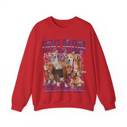 Custom Retro Dog Bootleg Sweatshirt, Dog Mom Sweatshirt, Dog Bootleg Retro 90's Sweatshirt, Custom Pet Photo, Custom Pet Portrait, S1435