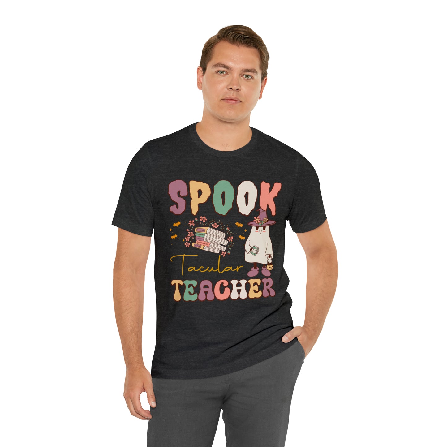 Spook Tacular Teacher Shirt, Spooky Season Tee, Retro Halloween Cowgirl Shirt, Cowgirl Halloween Shirt, Vintage Ghost Shirt, T767