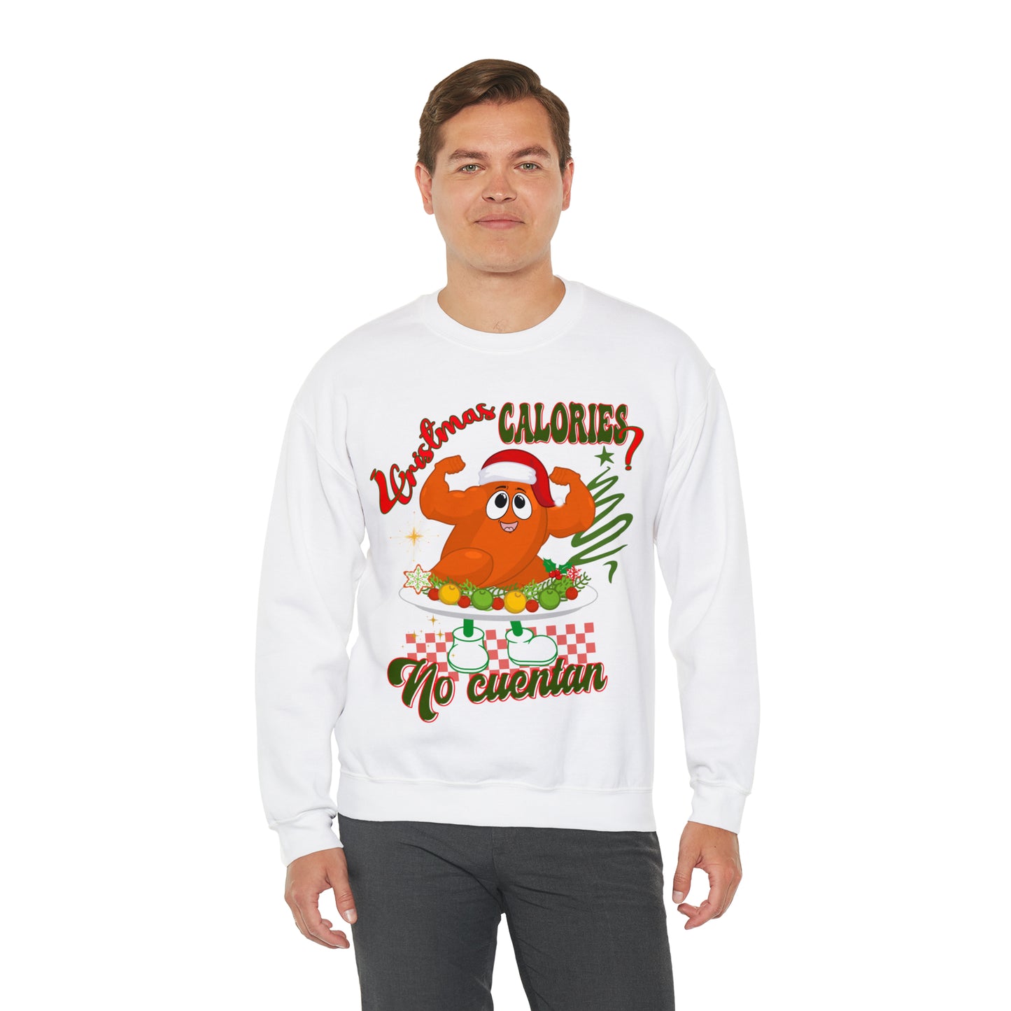 Christmas Calories No Cuentan Sweatshirt, Feliz Navidad Shirt, New Year Sweatshirt, Spanish Christmas Sweatshirt, Holiday Sweaters, S874