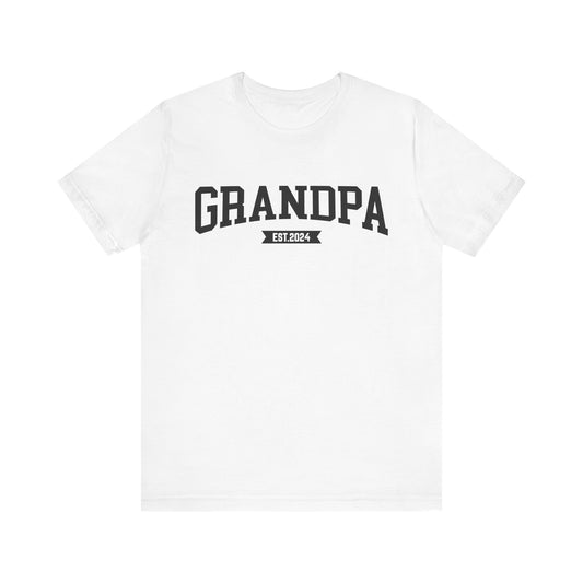 New Grandpa Est Shirt, Custom Father Day Shirt, Custom Fathers day Gift, Custom Grandpa Shirt , Grandpa Gift, Fathers Shirt Dad shirt, T1653