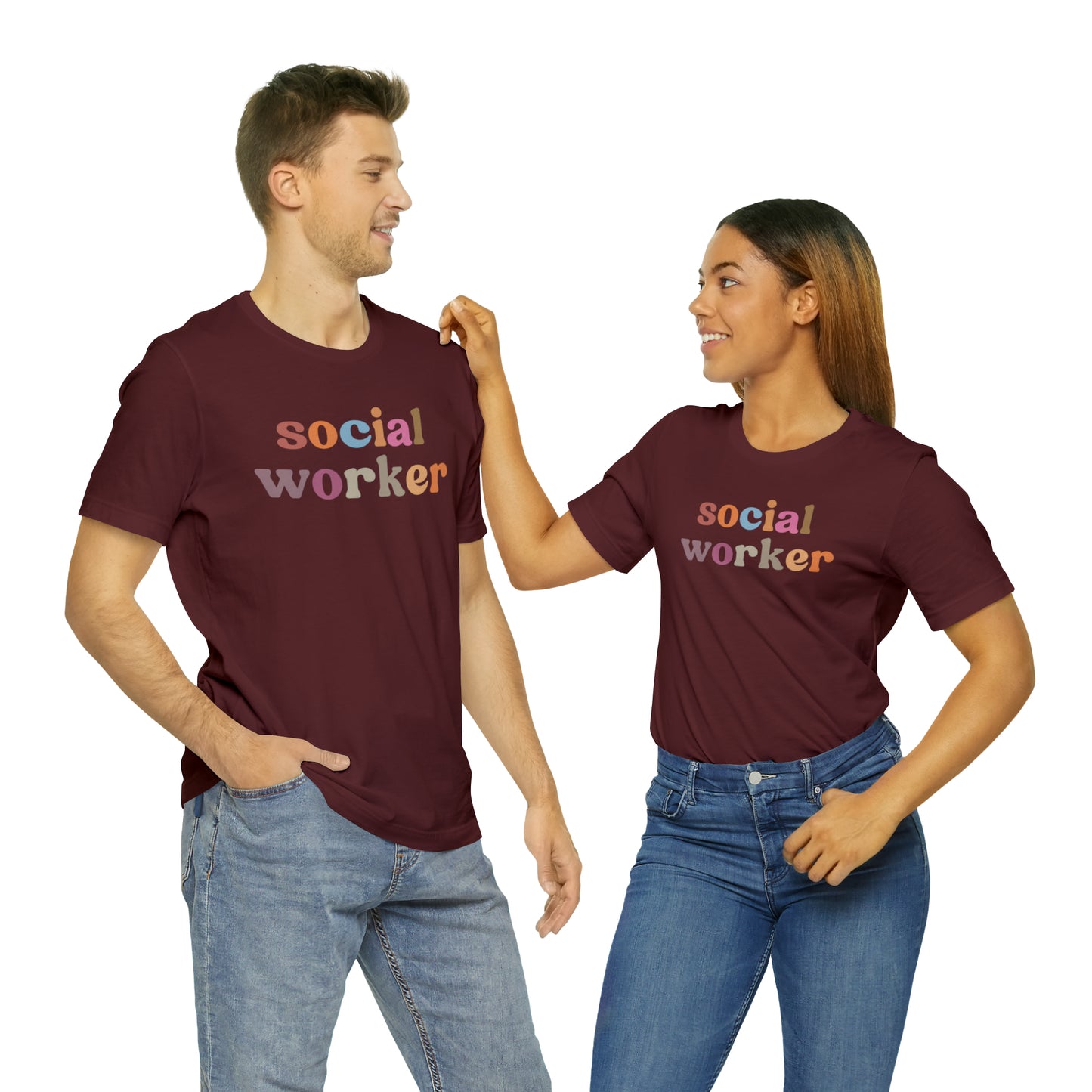 Retro Social Worker Shirt, Social Worker T-shirt for Women, School Social Worker Shirt, Social Worker Gift, T459