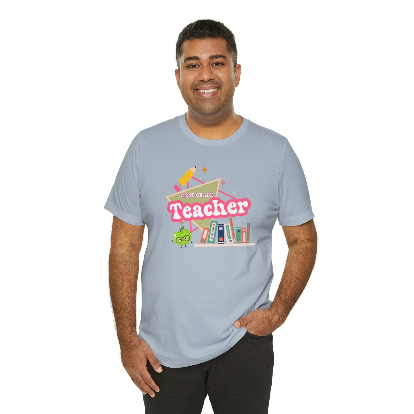 First grade teacher shirt, 1st grade shirt, 90s shirt, 90s teacher shirt, colorful school shirt, colorful teacher shirt, T542