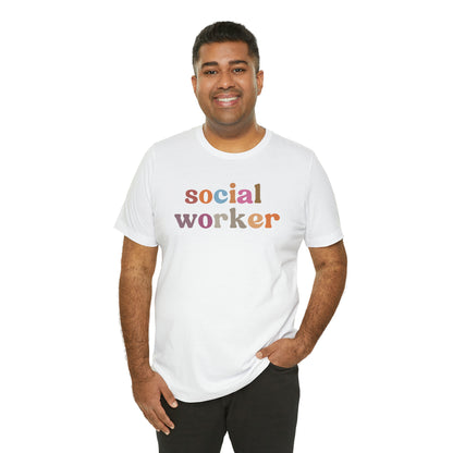 Retro Social Worker Shirt, Social Worker T-shirt for Women, School Social Worker Shirt, Social Worker Gift, T459