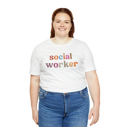 Retro Social Worker Shirt, Social Worker T-shirt for Women, School Social Worker Shirt, Social Worker Gift, T459