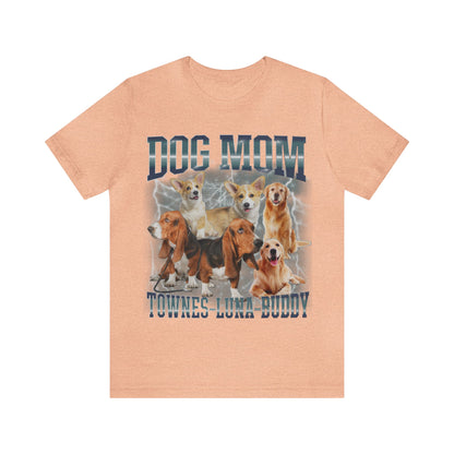 Custom Retro Dog Bootleg Shirt, Dog Mom Shirt, Dog Bootleg Retro 90's Tee, Custom Pet Photo, Custom Pet Portrait, Pet Lovers Gift, T1431