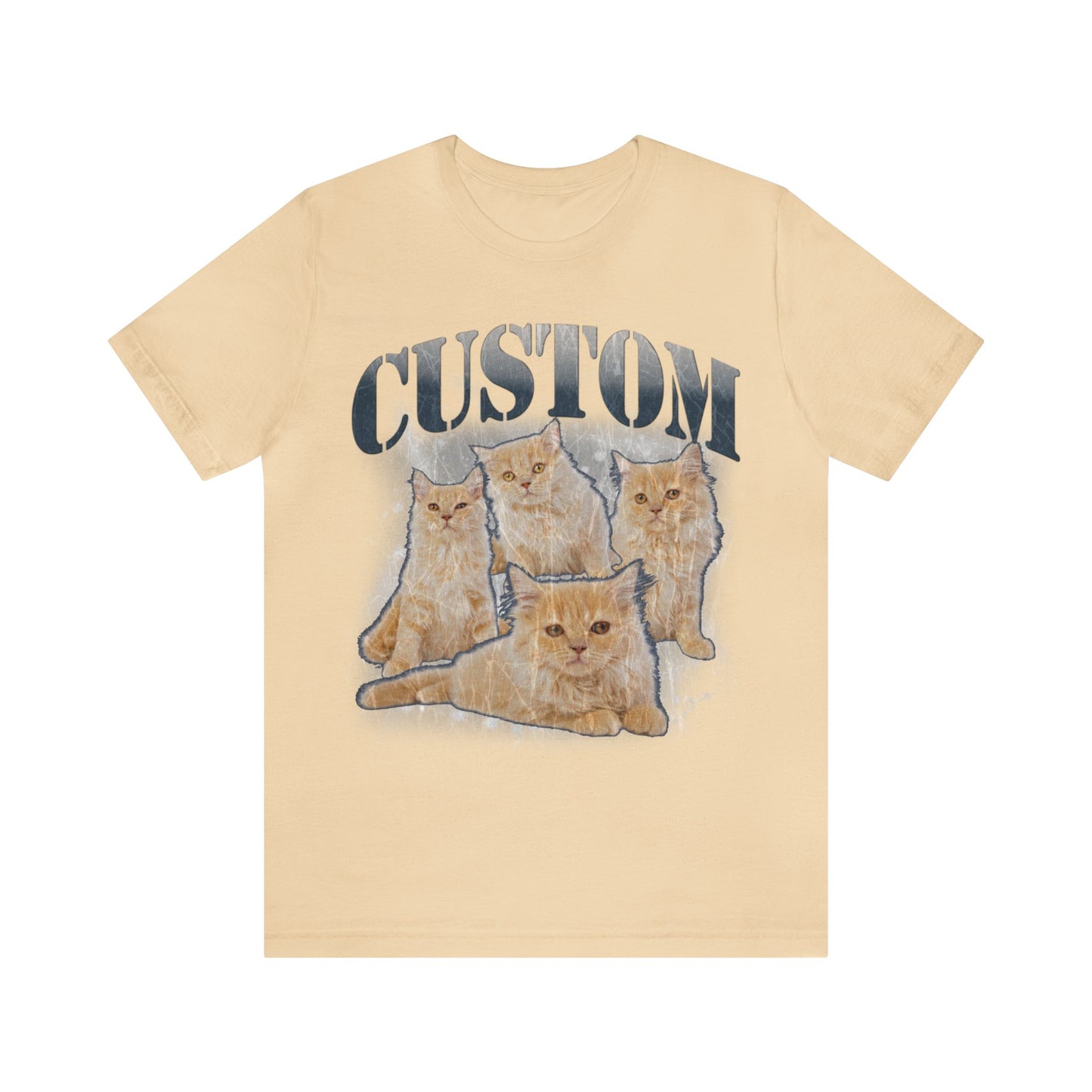 Retro Custom Cat Bootleg Tee, Custom Cat Shirt, Custom Cat Lover Gift, Custom dog portrait, Vintage Funny Cat Shirt, Bootleg Shirt, T1396