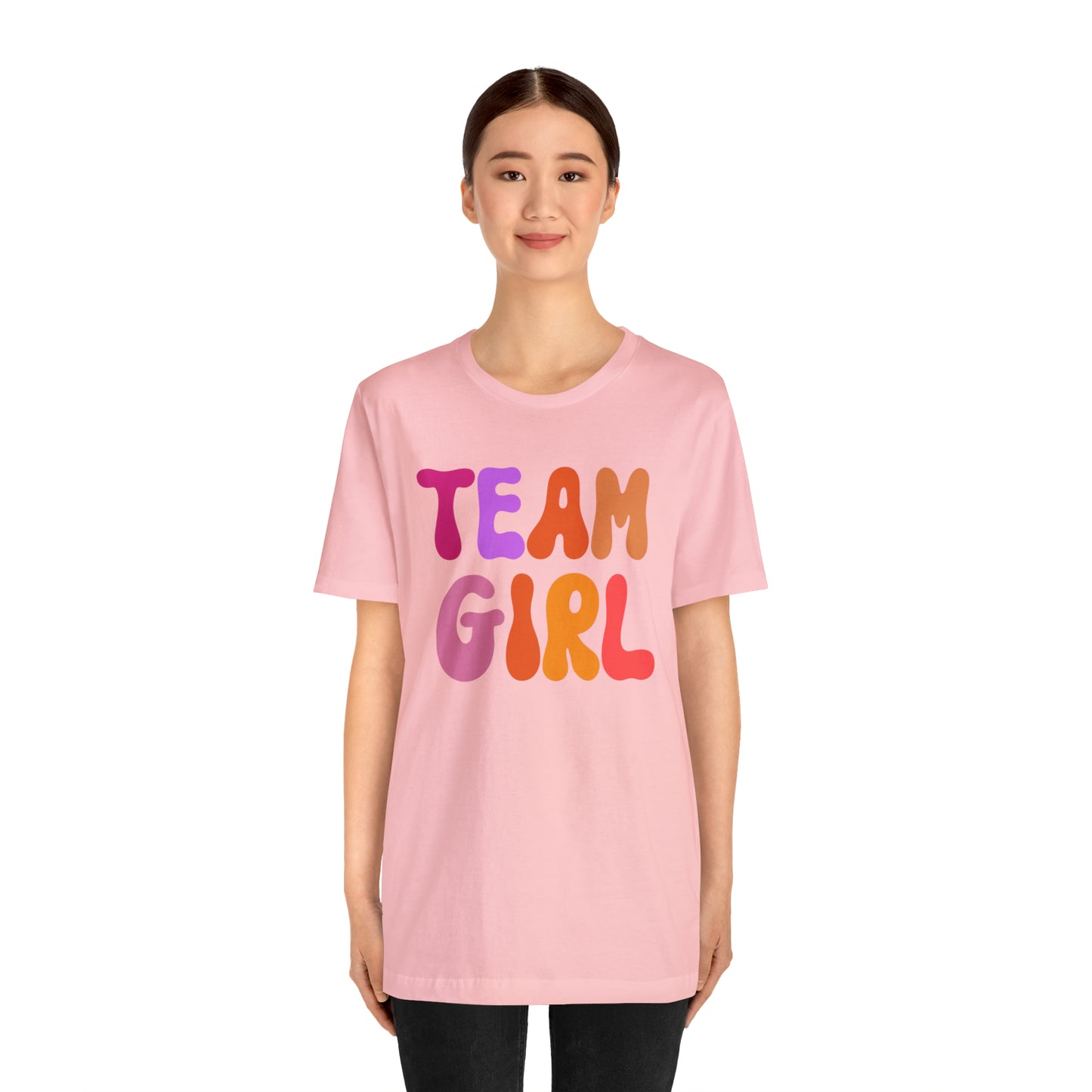 Team Girl Shirt for Gender Reveal, Cute Baby Announcement Shirt for Gender Reveal, Gender Announcement Gift for Her, T446