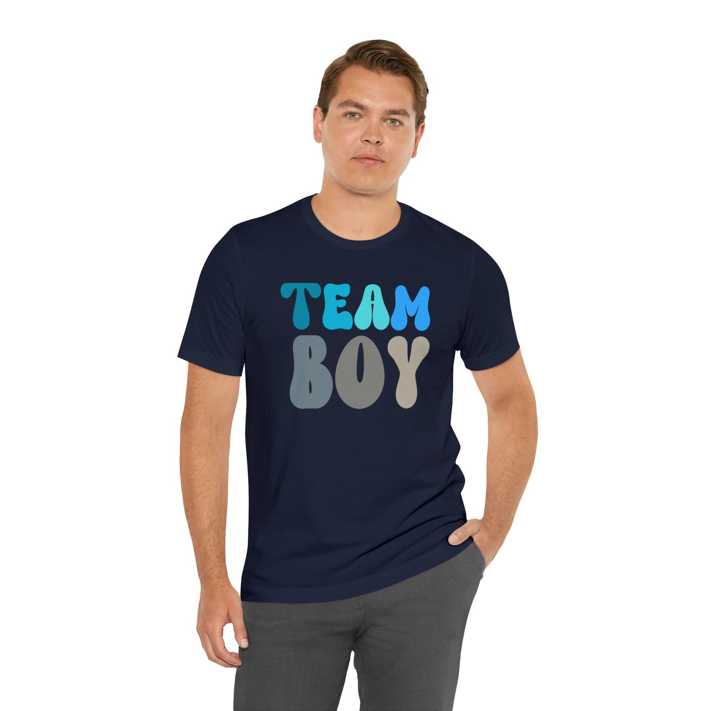 Cute Baby Announcement Shirt for Gender Reveal, Team Boy Shirt for Gender Reveal, Gender Announcement Gift for Her, T398