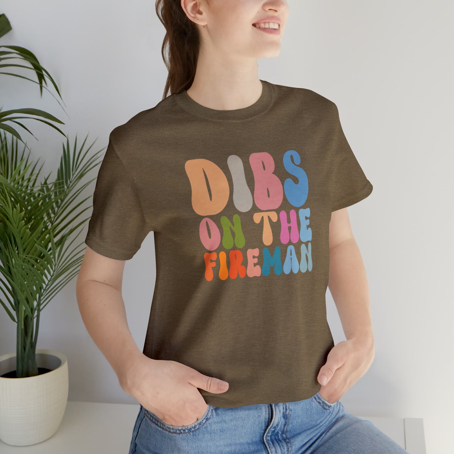 Dibs on the Fireman Shirt, Shirt for Firewoman, Fireman Wife Shirt, Firewoman Shirt, Fireman Girlfriend Shirt, T401