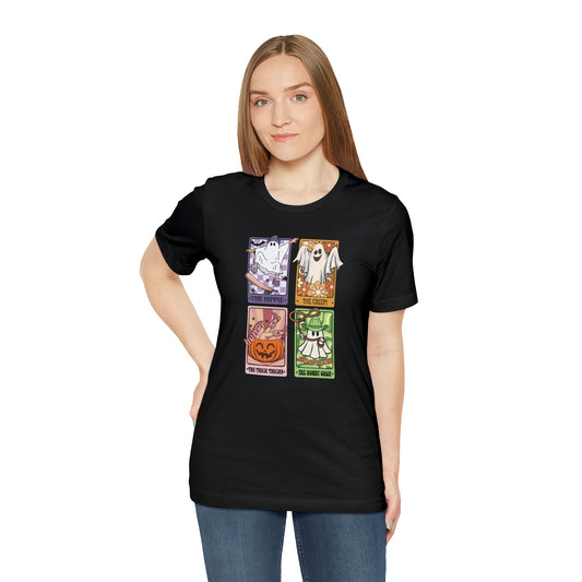 The Tarot Card Shirt, Skeleton Tarot Card Shirt, Tarot Card Lover Shirt, Skull Tarot Card Tee, Retro Halloween shirt, T613