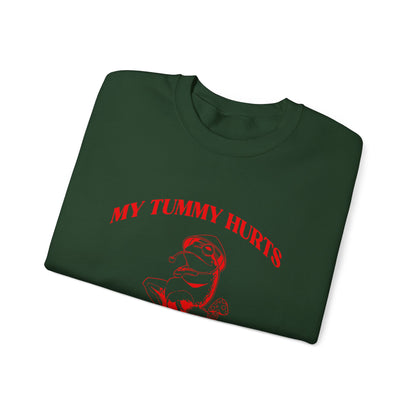 My Tummy Hurts But Im Really Being Brave About It Sweatshirt, Funny Bravery Sweatshirt, Chronic Illness Sweatshirt, Frog Sweatshirt,  T1583