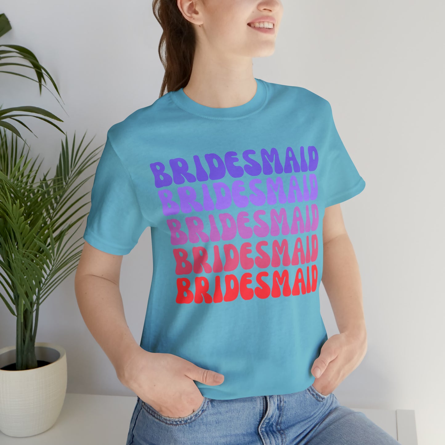 Retro Bridesmaid TShirt, Bridesmaid Shirt for Women, T285