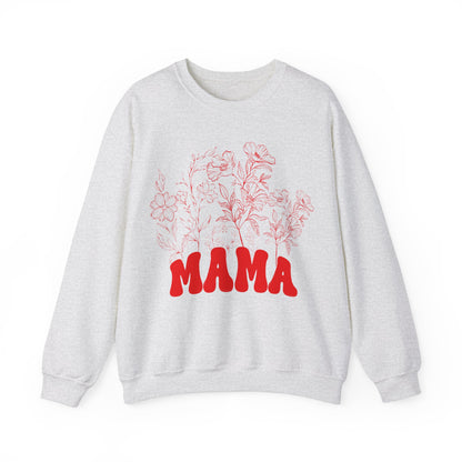 Wildflowers Mama Sweatshirt, Mama Sweatshirt, Retro Mom Sweatshirt, Mother's Day Gift, Flower Shirts for Women, Floral New Mom Gift, S1592