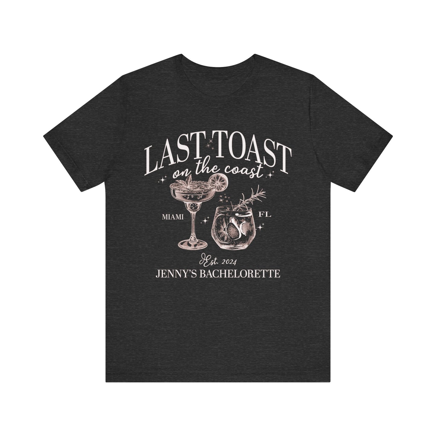 Last Toast on the Coast Beach Bachelorette Party Shirt, Custom Bachelorette Shirts, Personal Luxury Bachelorette, Social Club Bach, T1558