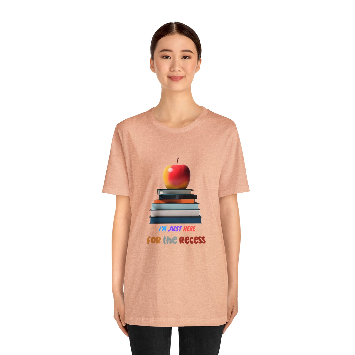 Back to school shirt funny for student, I am just here for the recess, T151