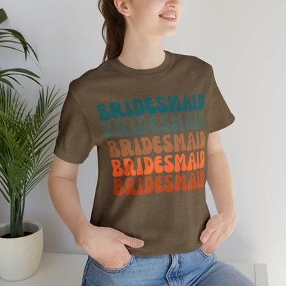 Retro Bridesmaid TShirt, Bridesmaid Shirt for Women, T288