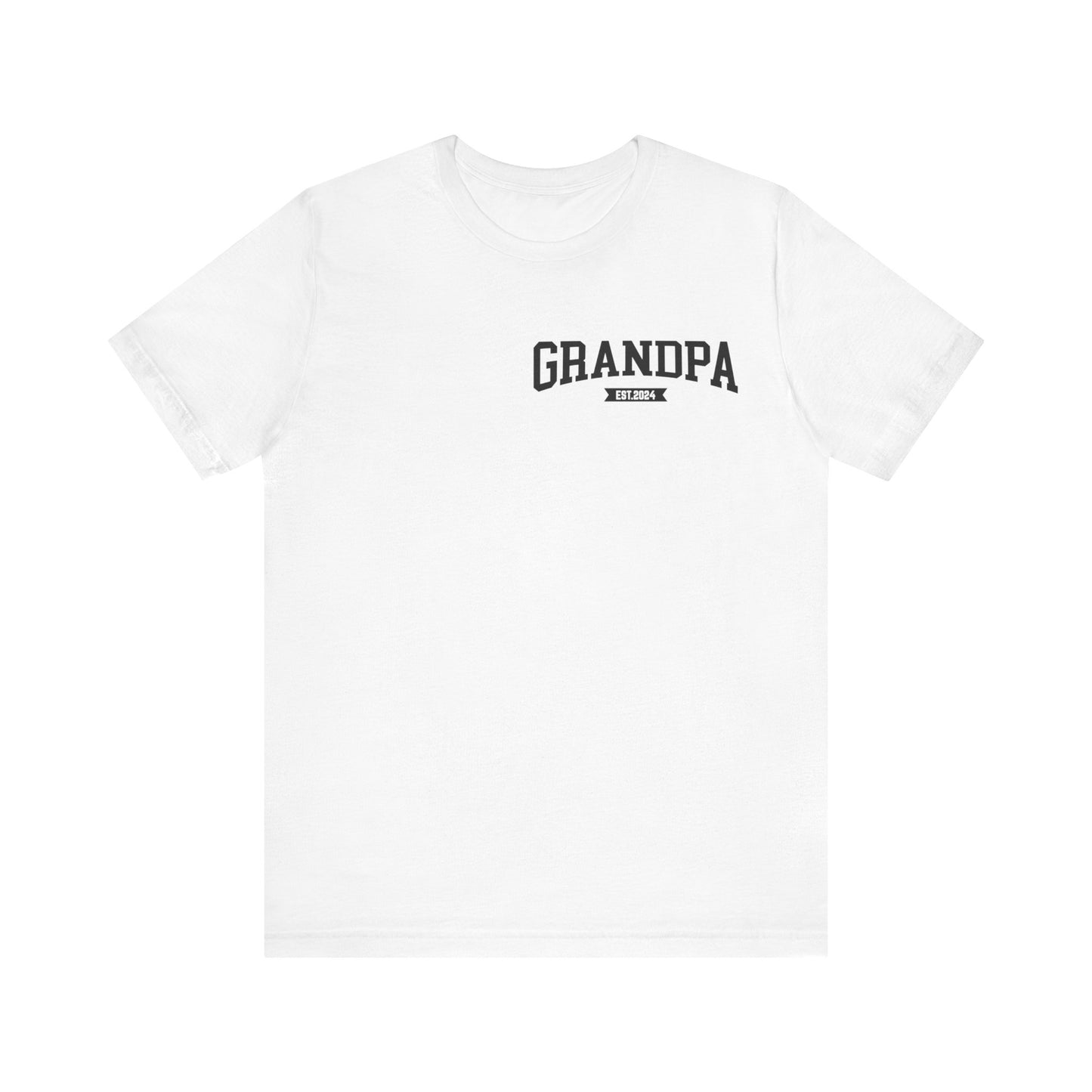 New Grandpa Est Pocket Design Shirt, Custom Father Day Shirt, Custom Fathers day Gift, Custom Grandpa Shirt, Fathers Shirt Dad shirt, T1654