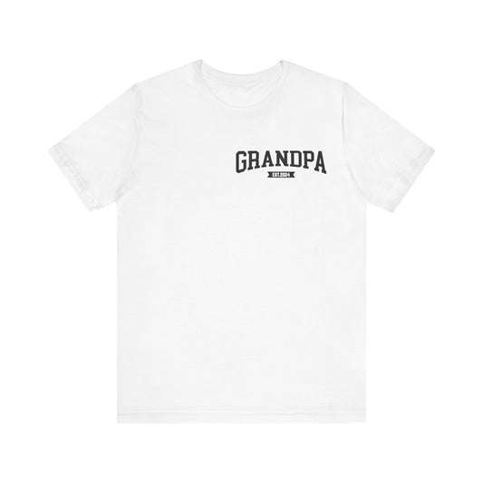 New Grandpa Est Pocket Design Shirt, Custom Father Day Shirt, Custom Fathers day Gift, Custom Grandpa Shirt, Fathers Shirt Dad shirt, T1654