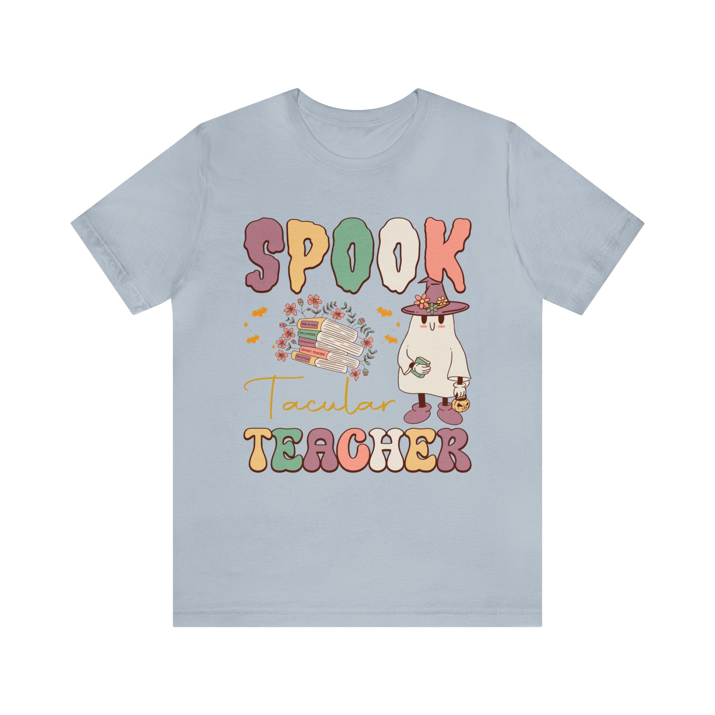 Spook Tacular Teacher Shirt, Spooky Season Tee, Retro Halloween Cowgirl Shirt, Cowgirl Halloween Shirt, Vintage Ghost Shirt, T767