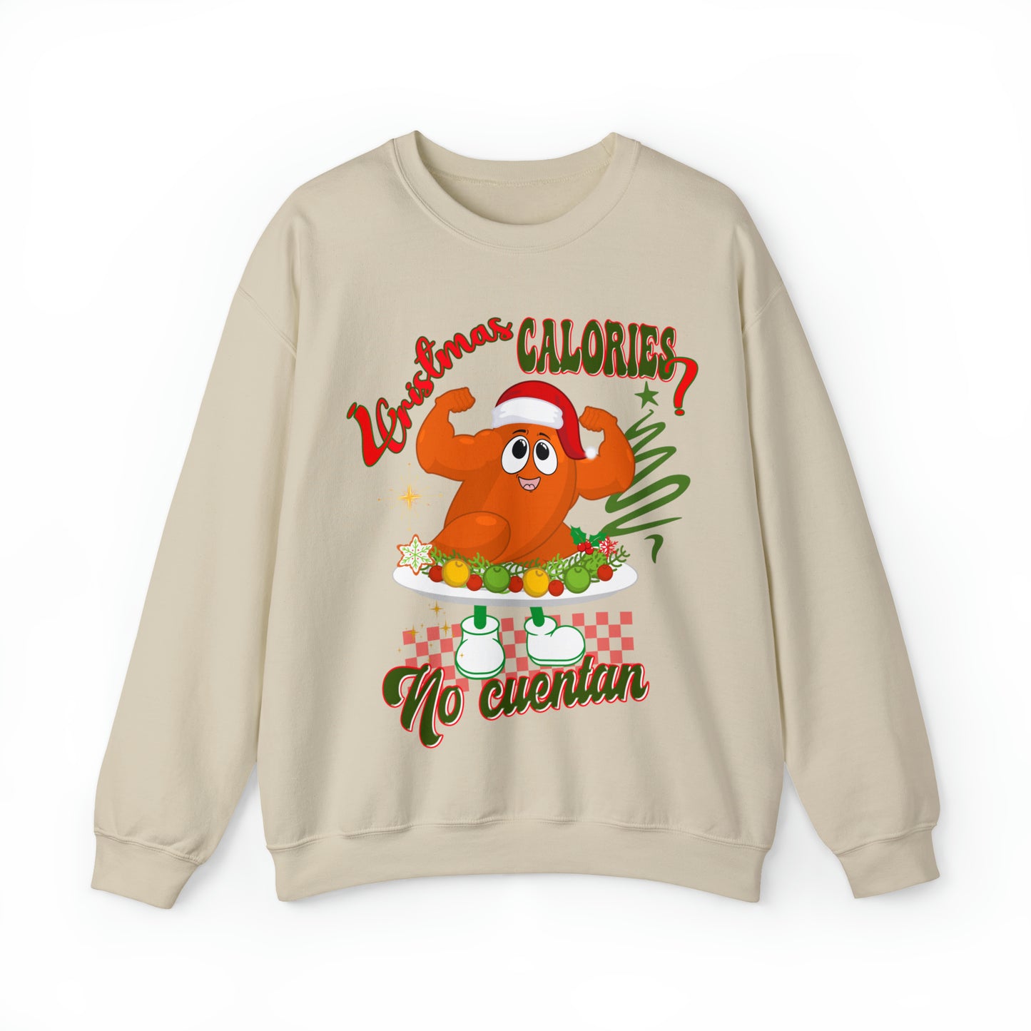 Christmas Calories No Cuentan Sweatshirt, Feliz Navidad Shirt, New Year Sweatshirt, Spanish Christmas Sweatshirt, Holiday Sweaters, S874