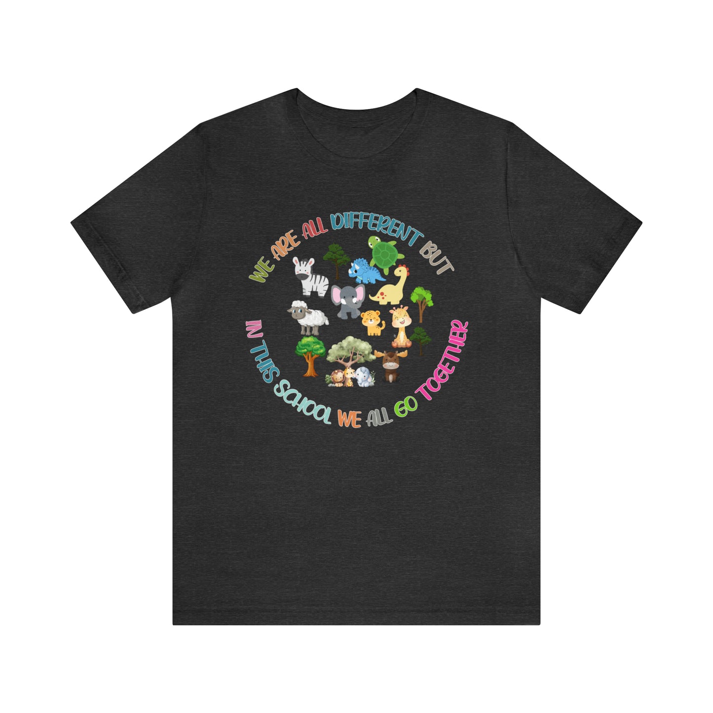 We Are Different But In This School We All Swim Together Shirt, Cute Teacher Shirt, Teacher Appreciation Shirt, T384