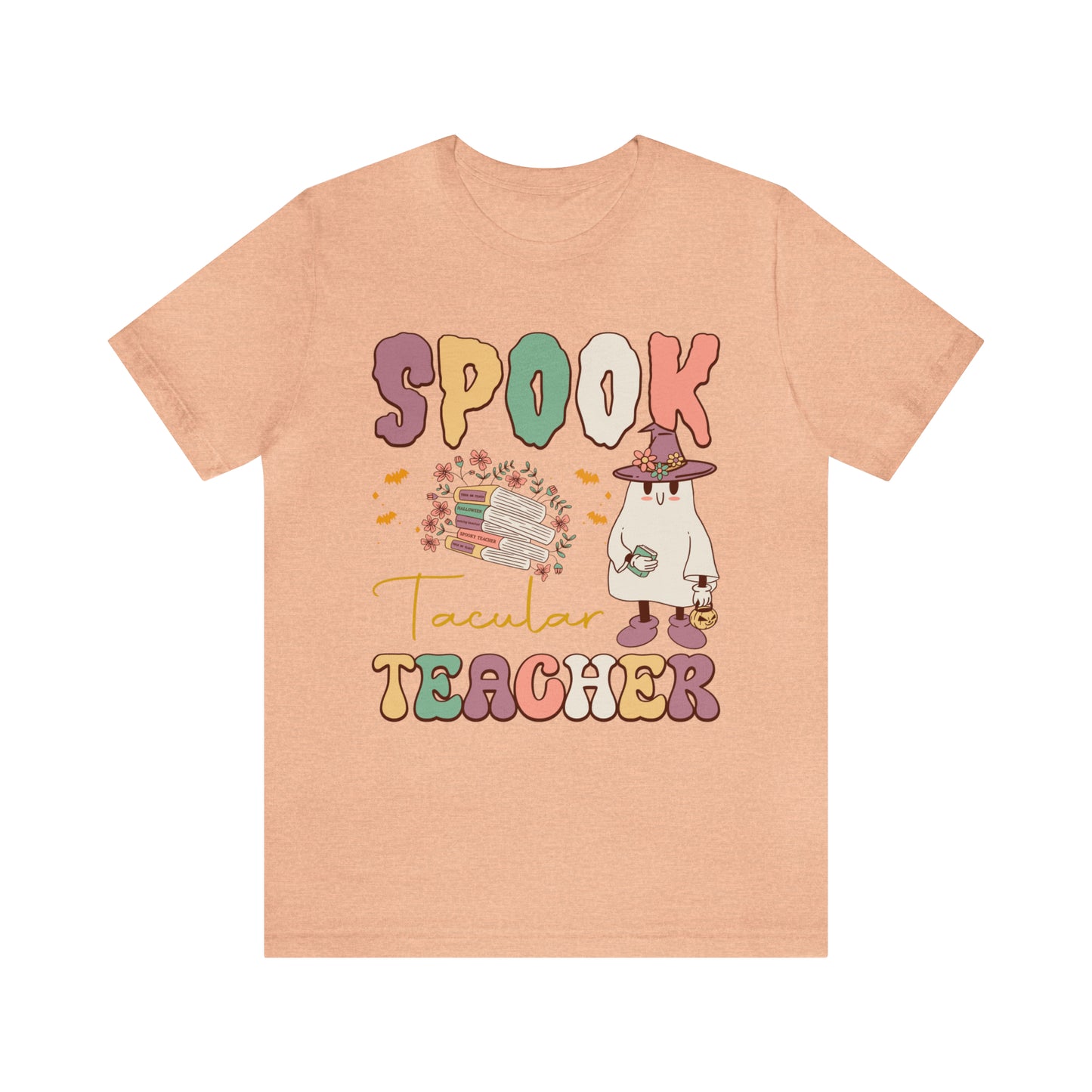 Spook Tacular Teacher Shirt, Spooky Season Tee, Retro Halloween Cowgirl Shirt, Cowgirl Halloween Shirt, Vintage Ghost Shirt, T767