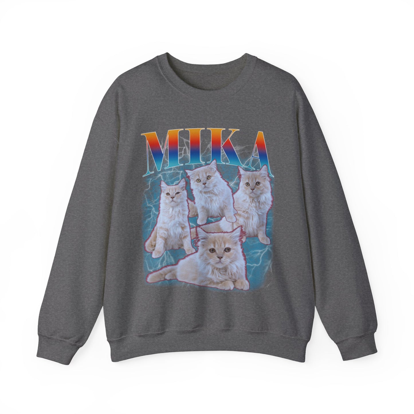 Pet Custom Vintage Sweatshirt, Custom Bootleg Rap Sweatshirt Cat Bootleg Retro 90's Sweatshirt Gift For Her, Customize Pet Sweatshirt, S1333