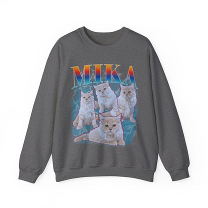 Pet Custom Vintage Sweatshirt, Custom Bootleg Rap Sweatshirt Cat Bootleg Retro 90's Sweatshirt Gift For Her, Customize Pet Sweatshirt, S1333