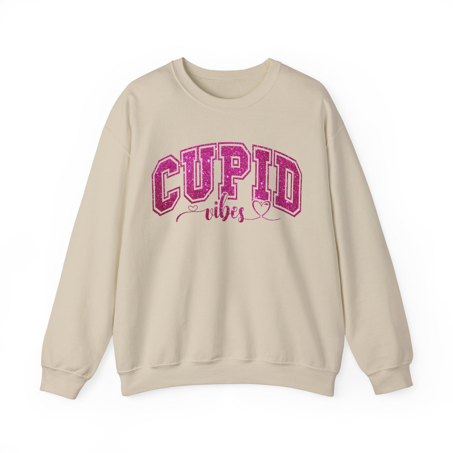 Cupid Vibes Sweatshirt, Gift for Girlfriend, Wife Gift, Happy Valentine's Day Sweatshirt, Cute Valentines Era Sweatshirt, S1143