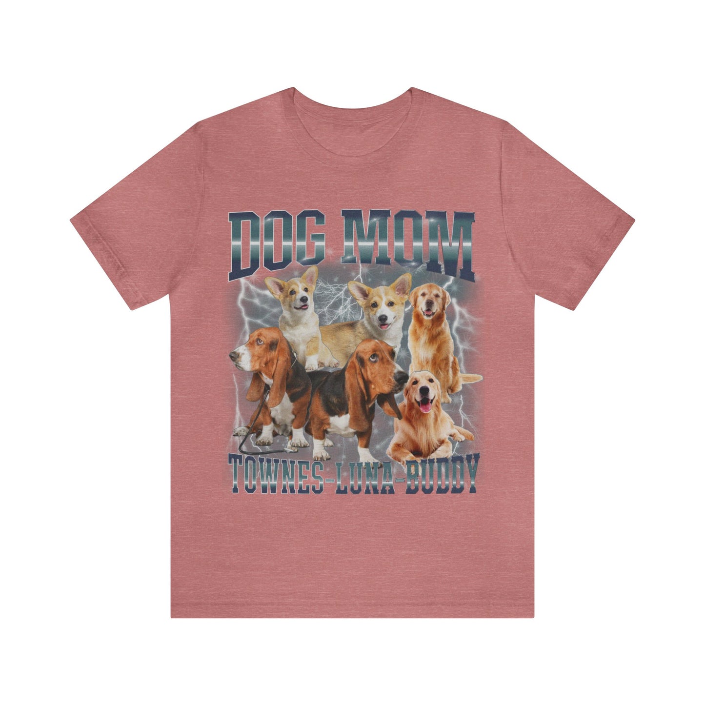 Custom Retro Dog Bootleg Shirt, Dog Mom Shirt, Dog Bootleg Retro 90's Tee, Custom Pet Photo, Custom Pet Portrait, Pet Lovers Gift, T1431