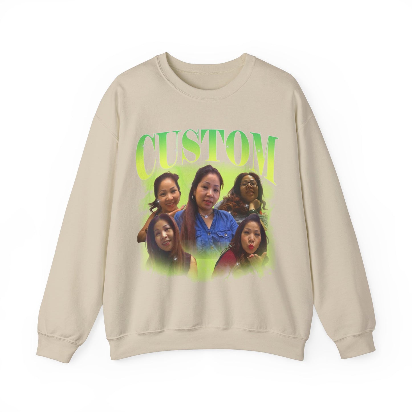 Custom Your Own Bootleg Tee, Retro Custom Bootleg Rap Tee, Custom Photo Sweatshirt, Insert Your Design Vintage Graphic 90s Sweatshirt, S1376