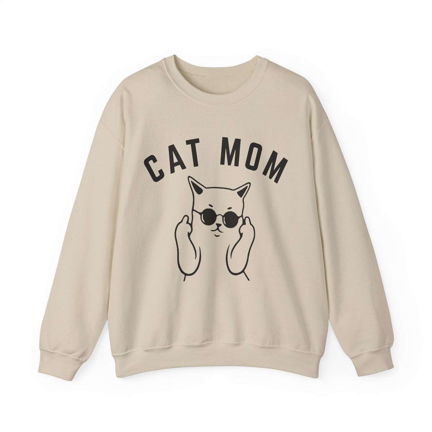 Cat Mom Sweatshirt, Funny Pet Lover Sweatshirt for Her, Cat Mama Sweatshirt for Mom Gift from Kids, Cat T-Sweatshirt Gift for Women, S1111