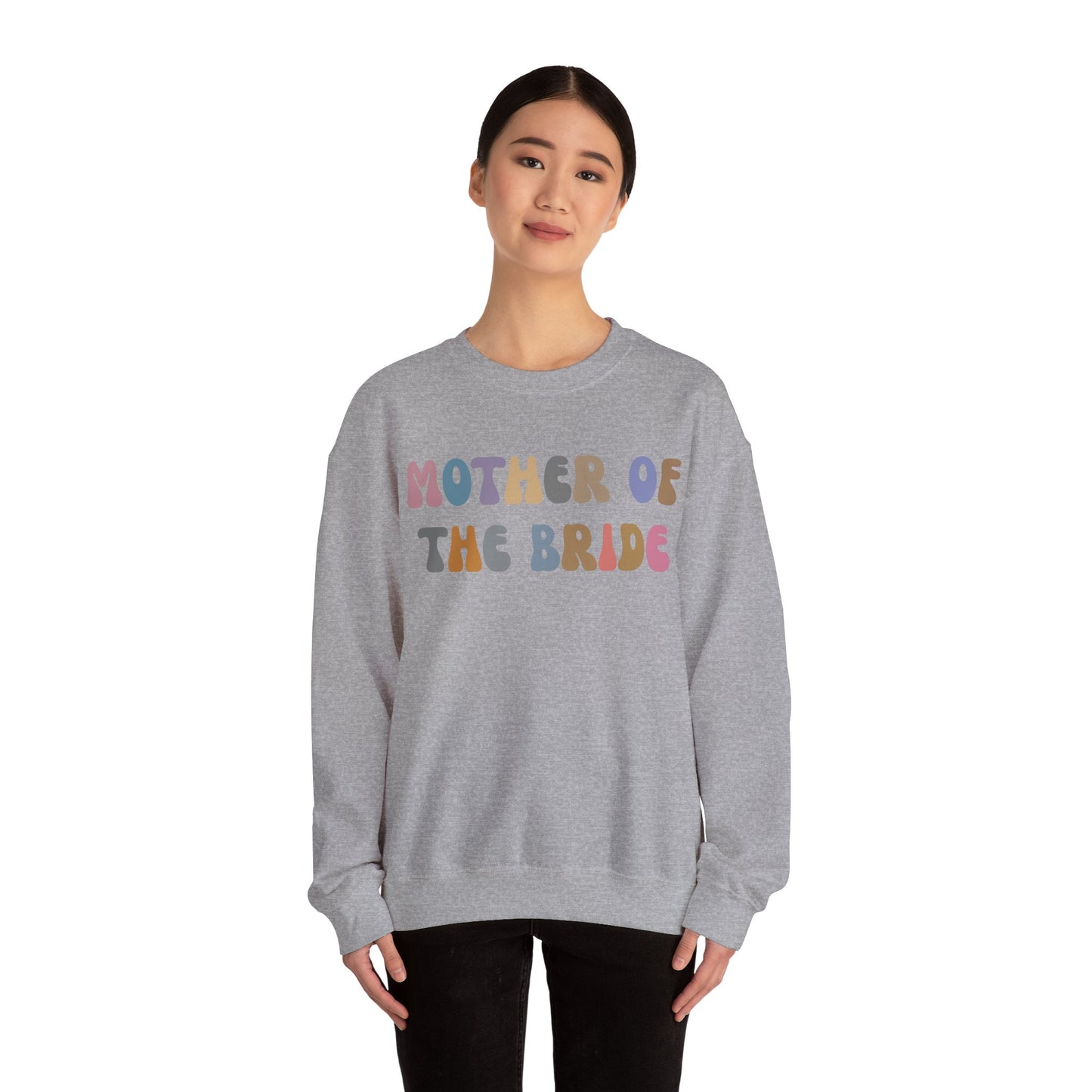 Mother of the Bride Sweatshirt, Cute Wedding Gift from Daughter, Engagement Gift, Retro Wedding Gift for Mom, Bridal Party Sweatshirt S1144