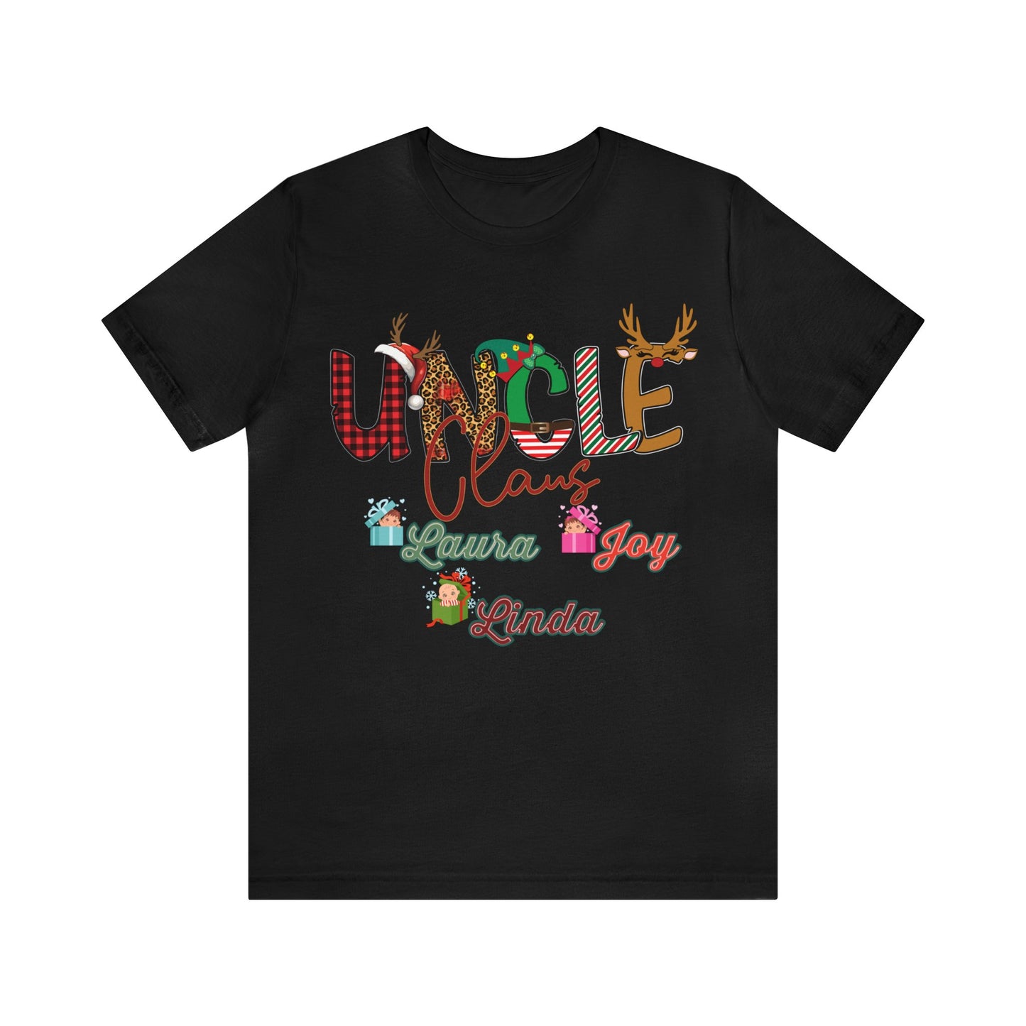 Custom Uncle Claus Shirt, Christmas Uncle tshirt, Christmas Uncle Sweater, Custom Uncle With Names Shirt, Gifts For Uncle, T937