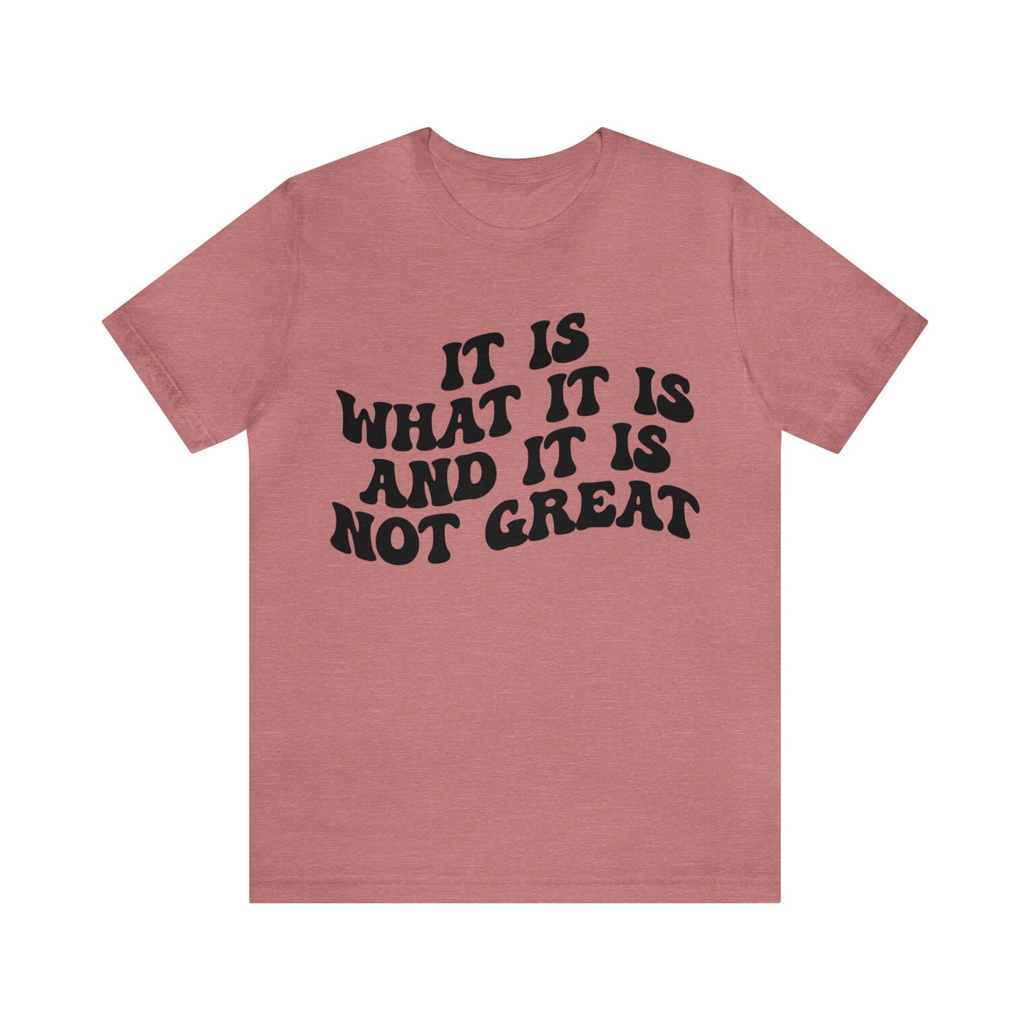 It Is What It Is And It Is Not Great Shirt, Funny Quote Shirt, Funny Meme Shirt, Funny Mood Shirt, Shirt for Women, Gift for Women, T1514