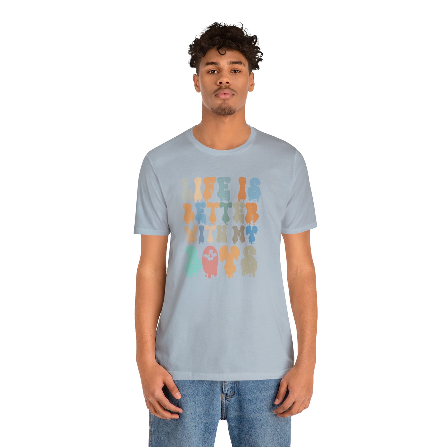 Cute Boy Mom Shirt for Birthday Gift for Mom, Life is better with my boys Shirt for Halloween Gift, T309