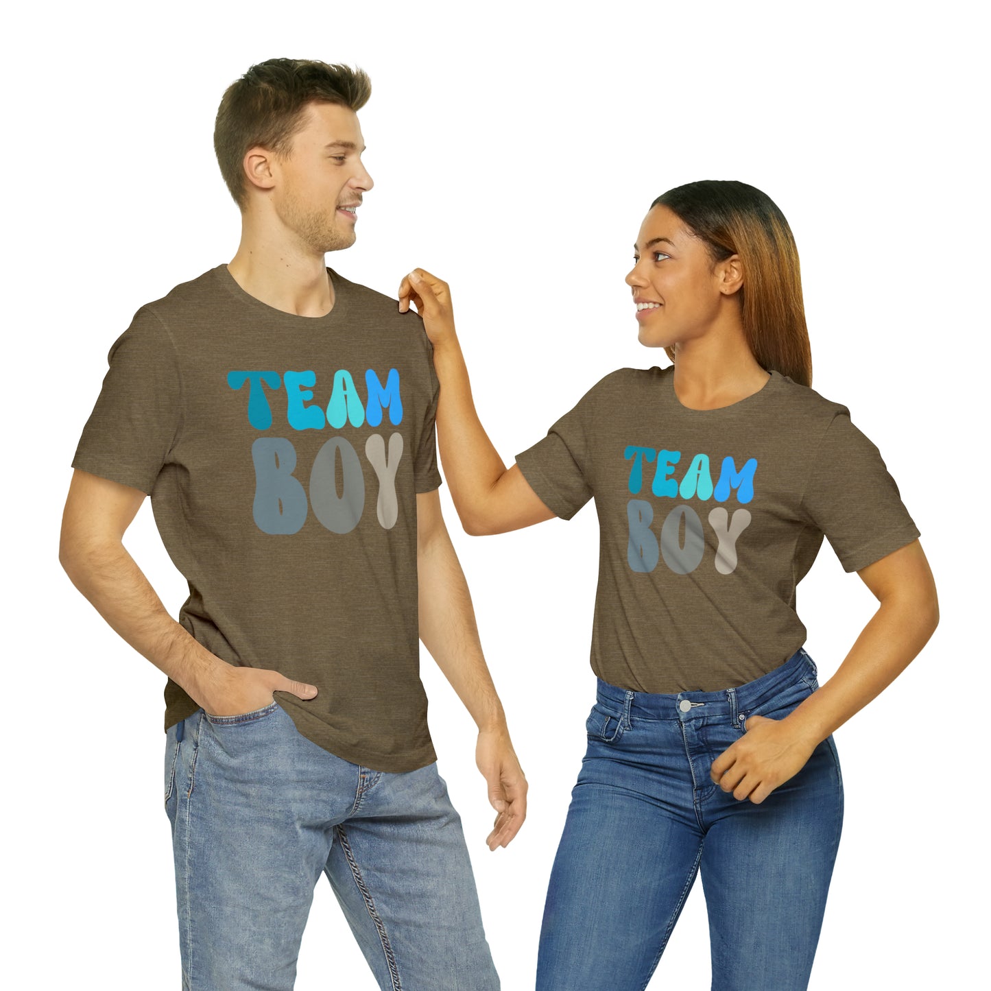 Cute Baby Announcement Shirt for Gender Reveal, Team Boy Shirt for Gender Reveal, Gender Announcement Gift for Her, T398