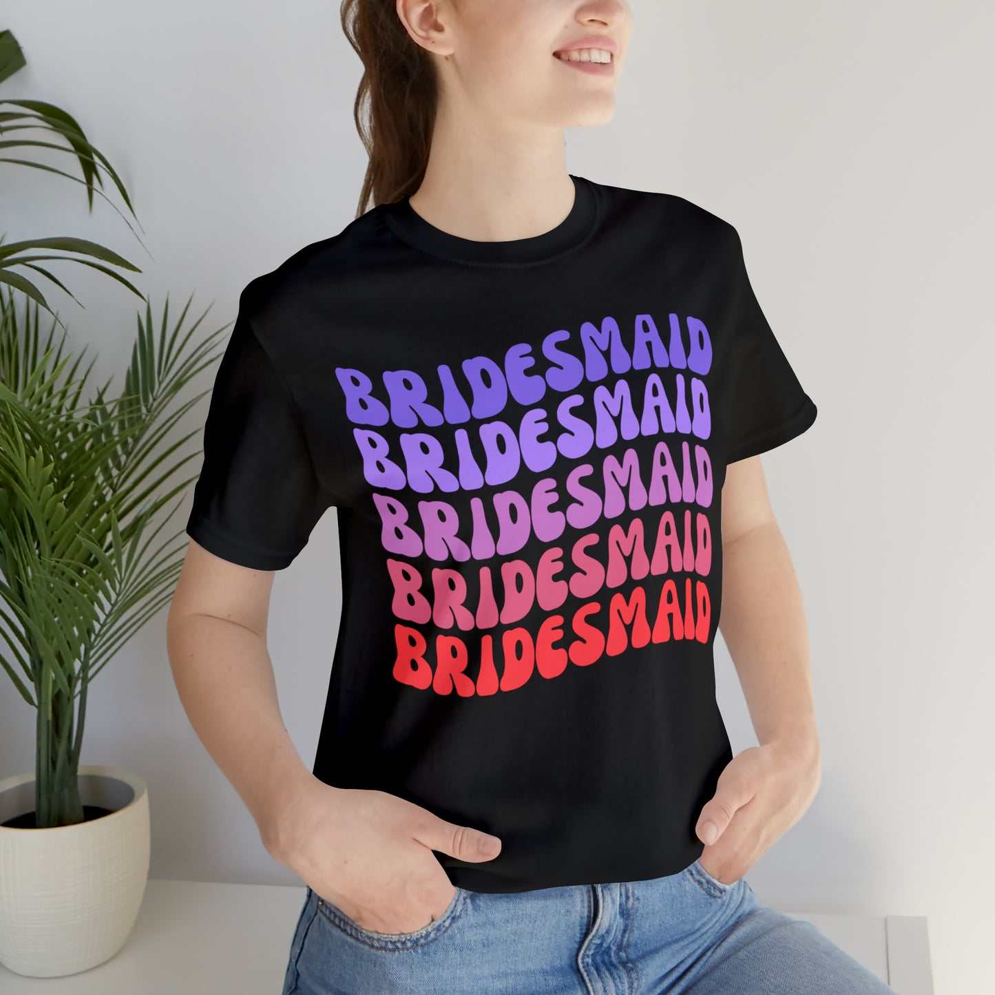 Retro Bridesmaid TShirt, Bridesmaid Shirt for Women, T286