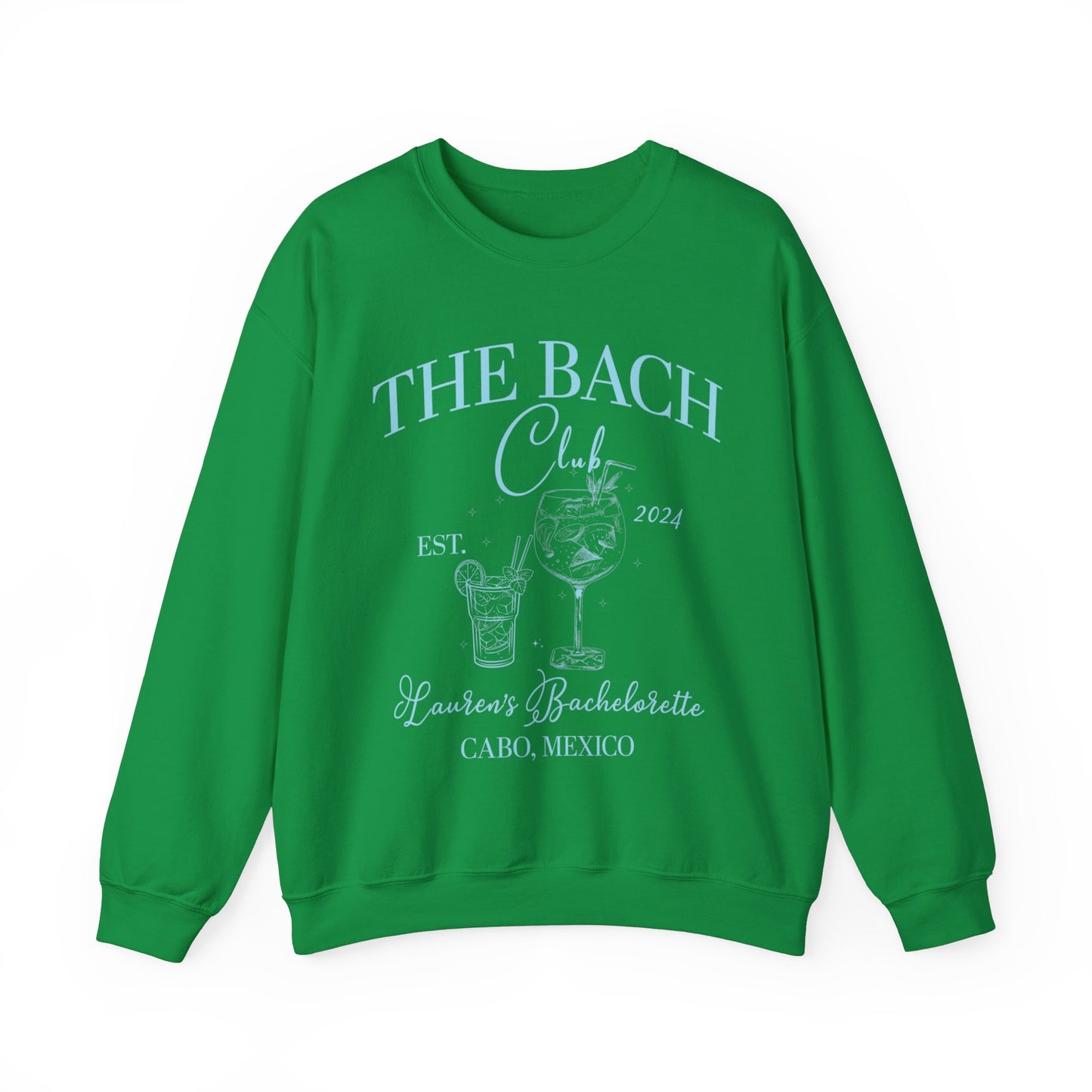 Custom The Bach Club Sweatshirt, Custom Location Bachelorette Sweatshirt, Personalized Bride Sweatshirt, Sweatshirt for Bridal Party, S1495