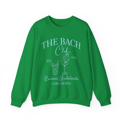 Custom The Bach Club Sweatshirt, Custom Location Bachelorette Sweatshirt, Personalized Bride Sweatshirt, Sweatshirt for Bridal Party, S1495