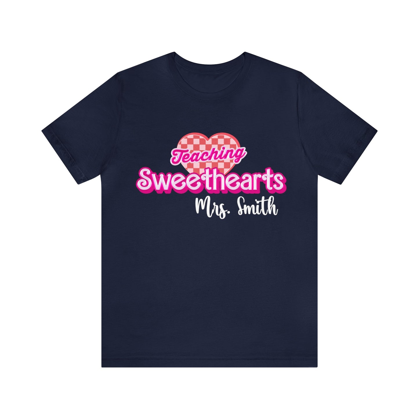 Personalized Teaching Sweethearts Valentines Day Shirt, Teacher Valentine's Day Shirts for Teachers, Gift Sweater for Hearts Day, T1274