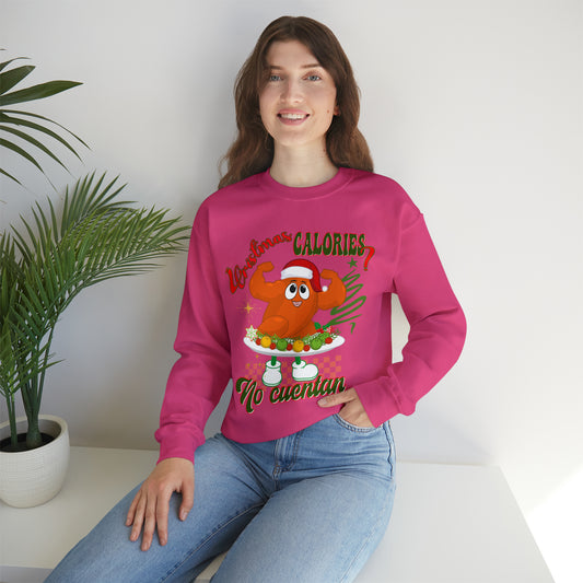Christmas Calories No Cuentan Sweatshirt, Feliz Navidad Shirt, New Year Sweatshirt, Spanish Christmas Sweatshirt, Holiday Sweaters, SW876