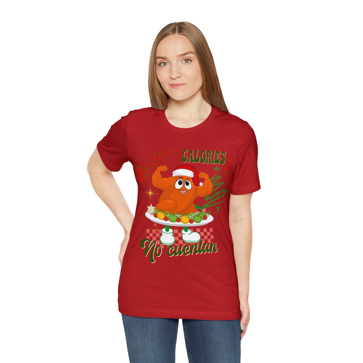 Christmas Calories No Cuentan Shirt, Feliz Navidad Shirt, Christmas Gifts, New Year Shirt, Spanish Christmas Shirt, Holiday Sweaters, T876