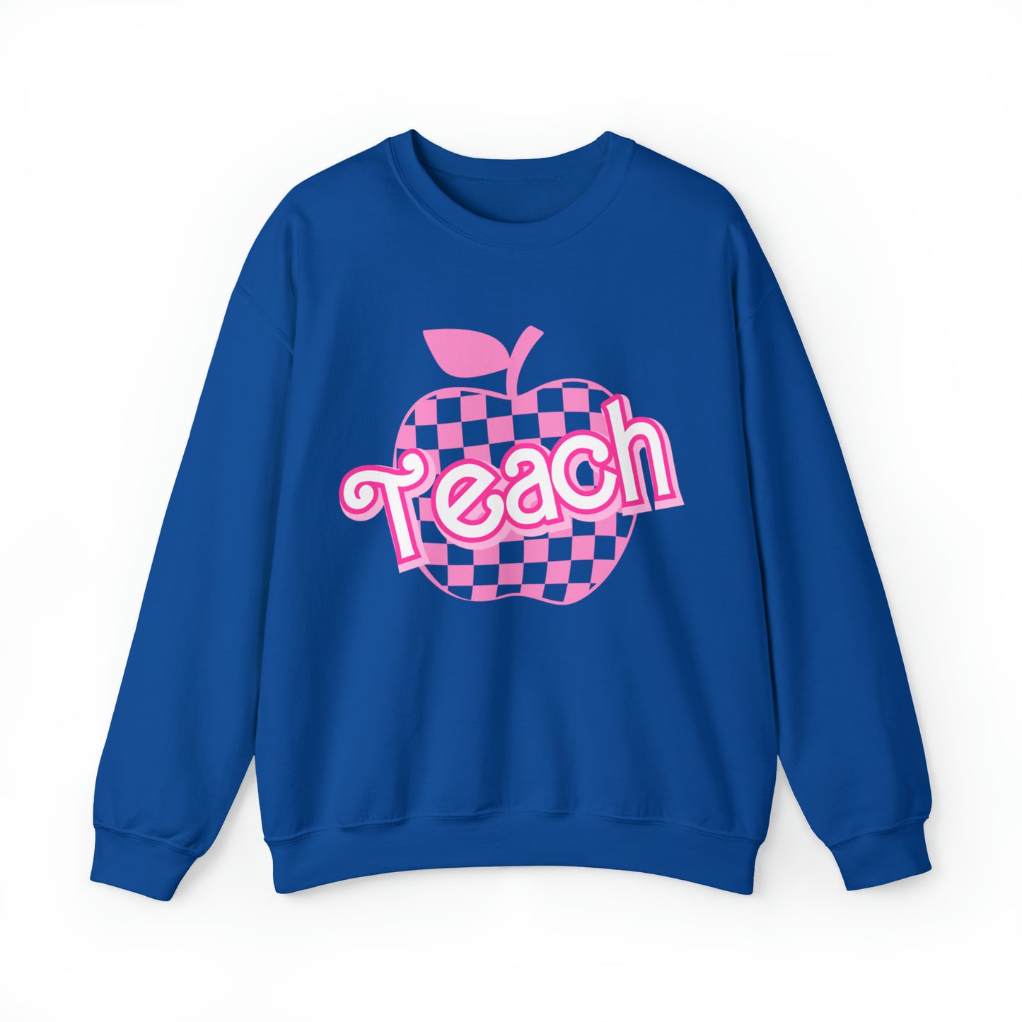 My Job is Teach Sweatshirt, Trendy Teacher Sweatshirt, Retro Back to school, Teacher Appreciation, Checkered Teacher Sweatshirt, S738