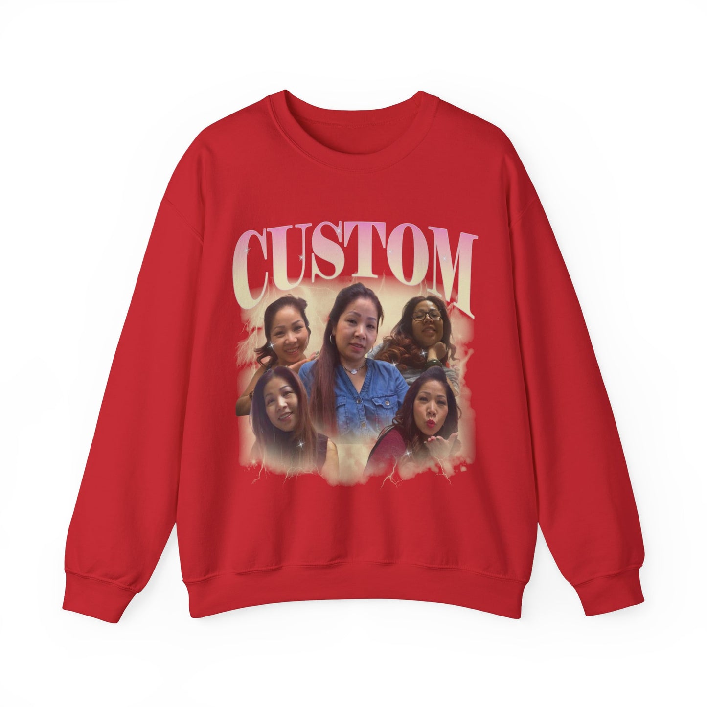 Custom Your Own Bootleg Tee, Retro Custom Bootleg Rap Tee, Custom Photo Sweatshirt, Insert Your Design Vintage Graphic 90s Sweatshirt, S1384