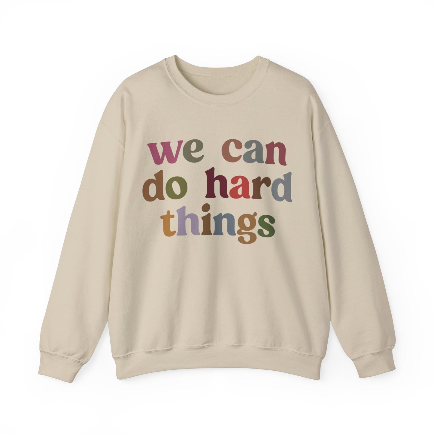 We Can Do Hard Things Sweatshirt, Take a Risk Sweatshirt, Strive Hard, State Testing Sweatshirt, Inspirational Sweatshirt for Women, S1467