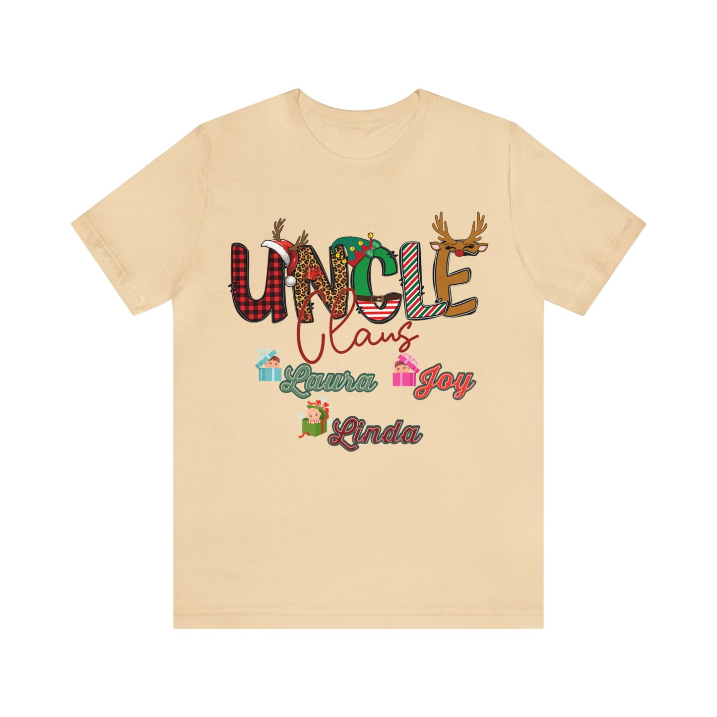 Custom Uncle Claus Shirt, Christmas Uncle tshirt, Christmas Uncle Sweater, Custom Uncle With Names Shirt, Gifts For Uncle, T937