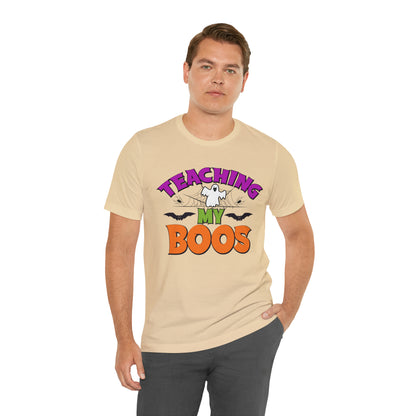 Teaching My Boos Shirt, Spooky Season Tee, Retro Halloween Cowgirl Shirt, Cowgirl Halloween Shirt, Vintage Ghost Shirt, T769