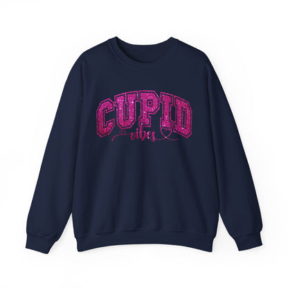 Cupid Vibes Sweatshirt, Gift for Girlfriend, Wife Gift, Happy Valentine's Day Sweatshirt, Cute Valentines Era Sweatshirt, S1143